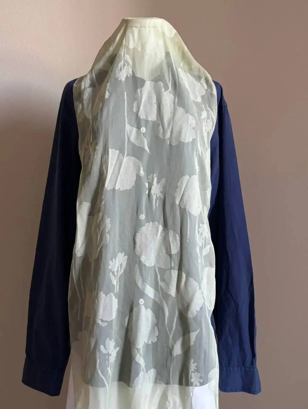 floral sheer scarf / wrap